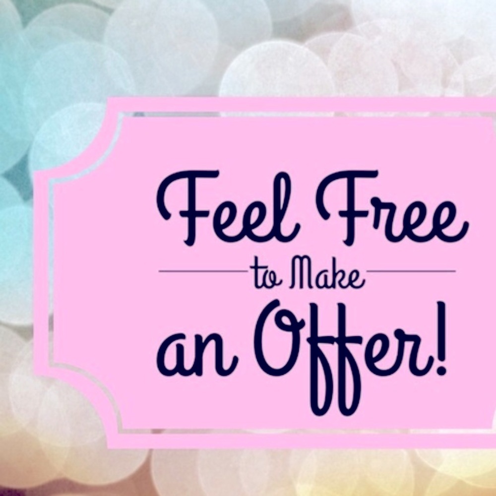 Feel free to make me an offer or bundle items!